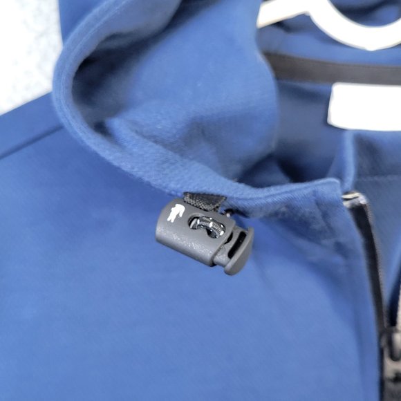 Lacoste 1/4 Zip Hoodie Men's Size S Drawstring Waist Pockets Hooded Blue - Picture 7 of 15